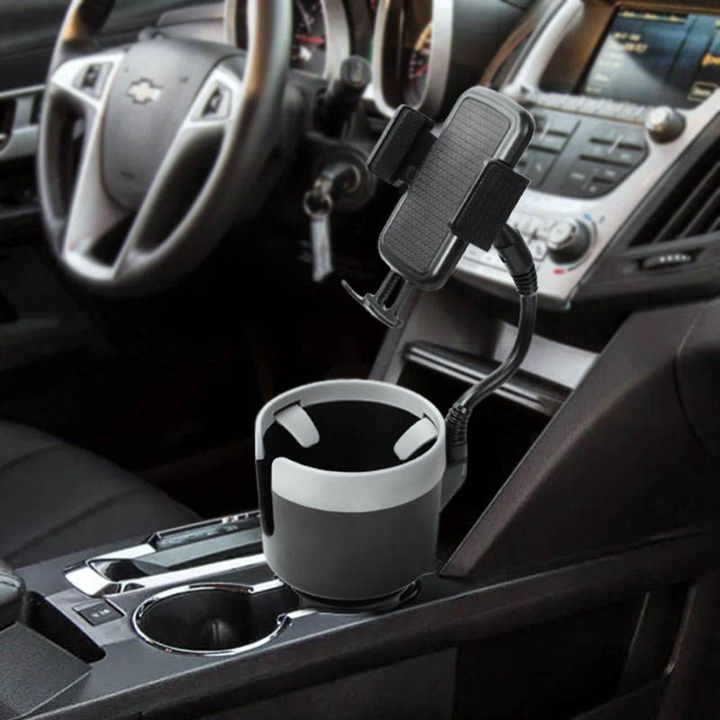 J5054 Plus Adjustable Car Cup Holder Organizer with Phone Mount | Henan Yokids Group